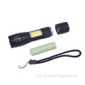 Nuevo actualizado 2 en 1 Two Light Source láser Logotipo Tactical Tactical COB USB LED recargable LED LED